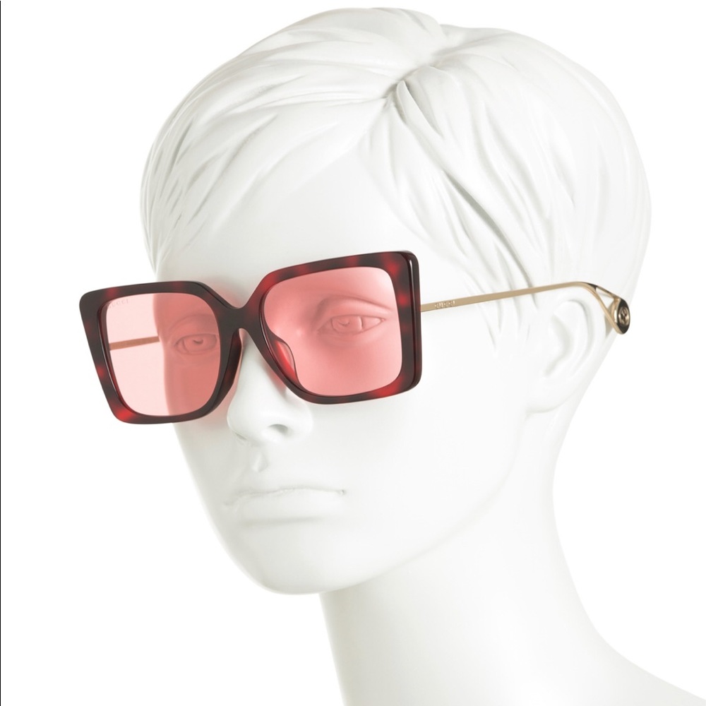 GUCCI Square Designer Luxury Sunglasses